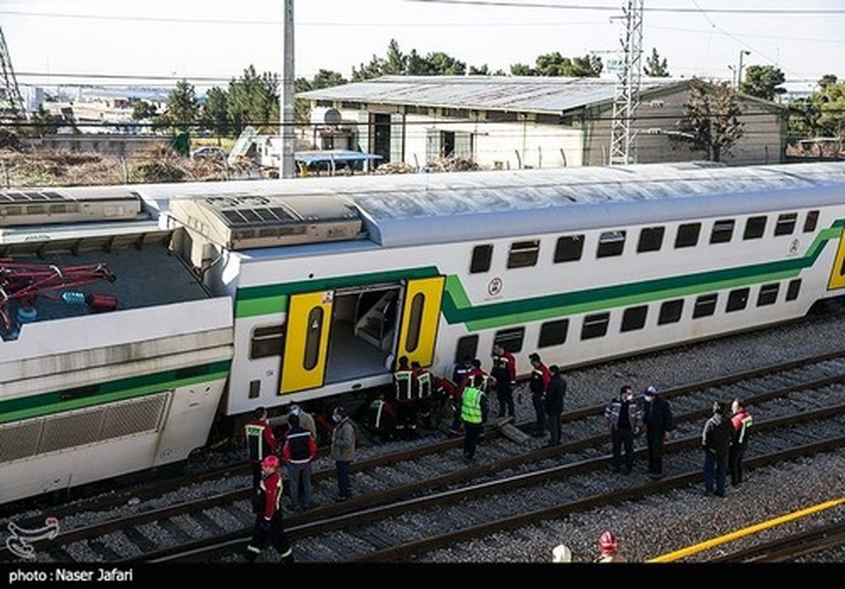برخورد دو قطار در خط مترو کرج - تهران