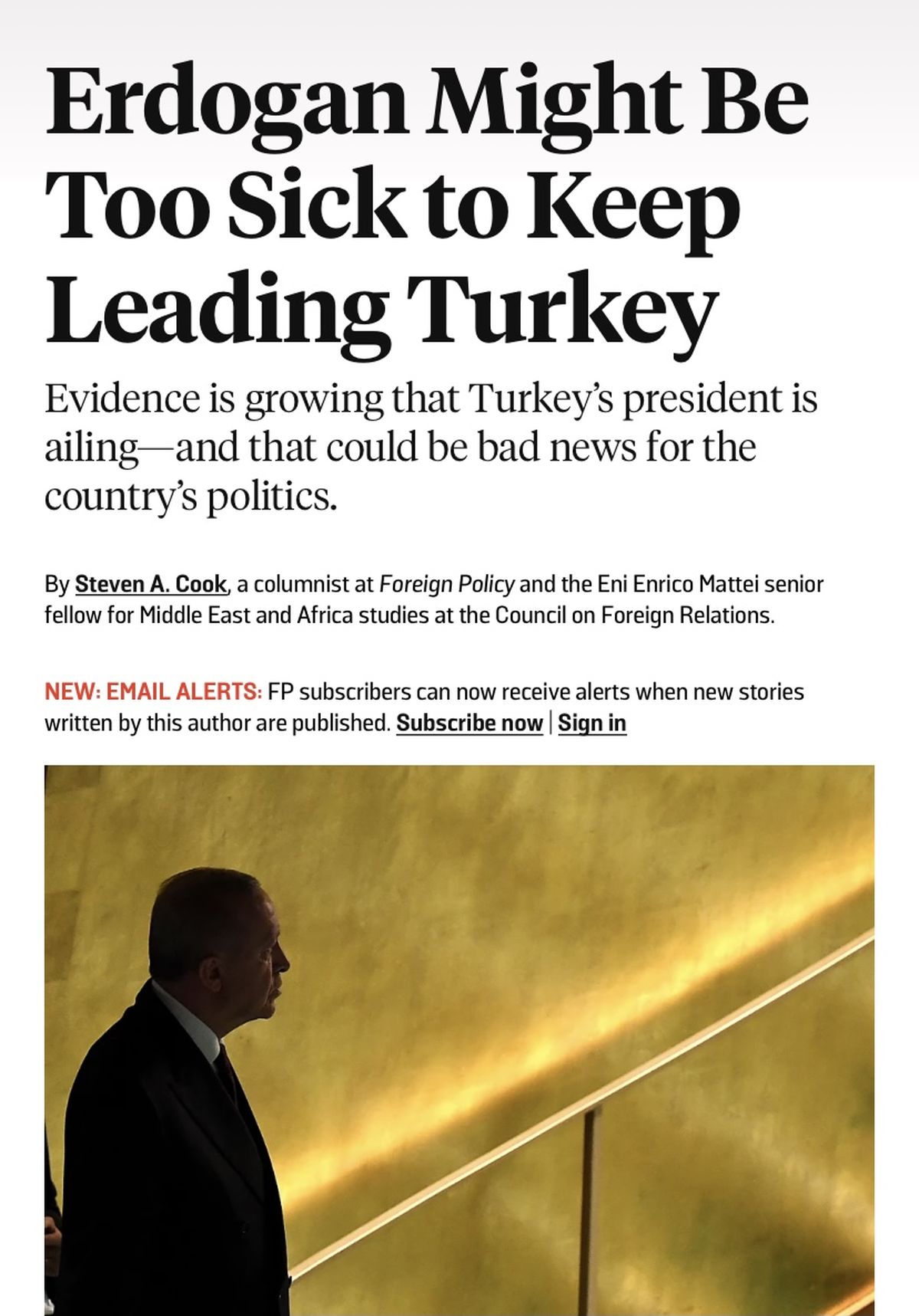 گزینه های جانشینی اردوغان