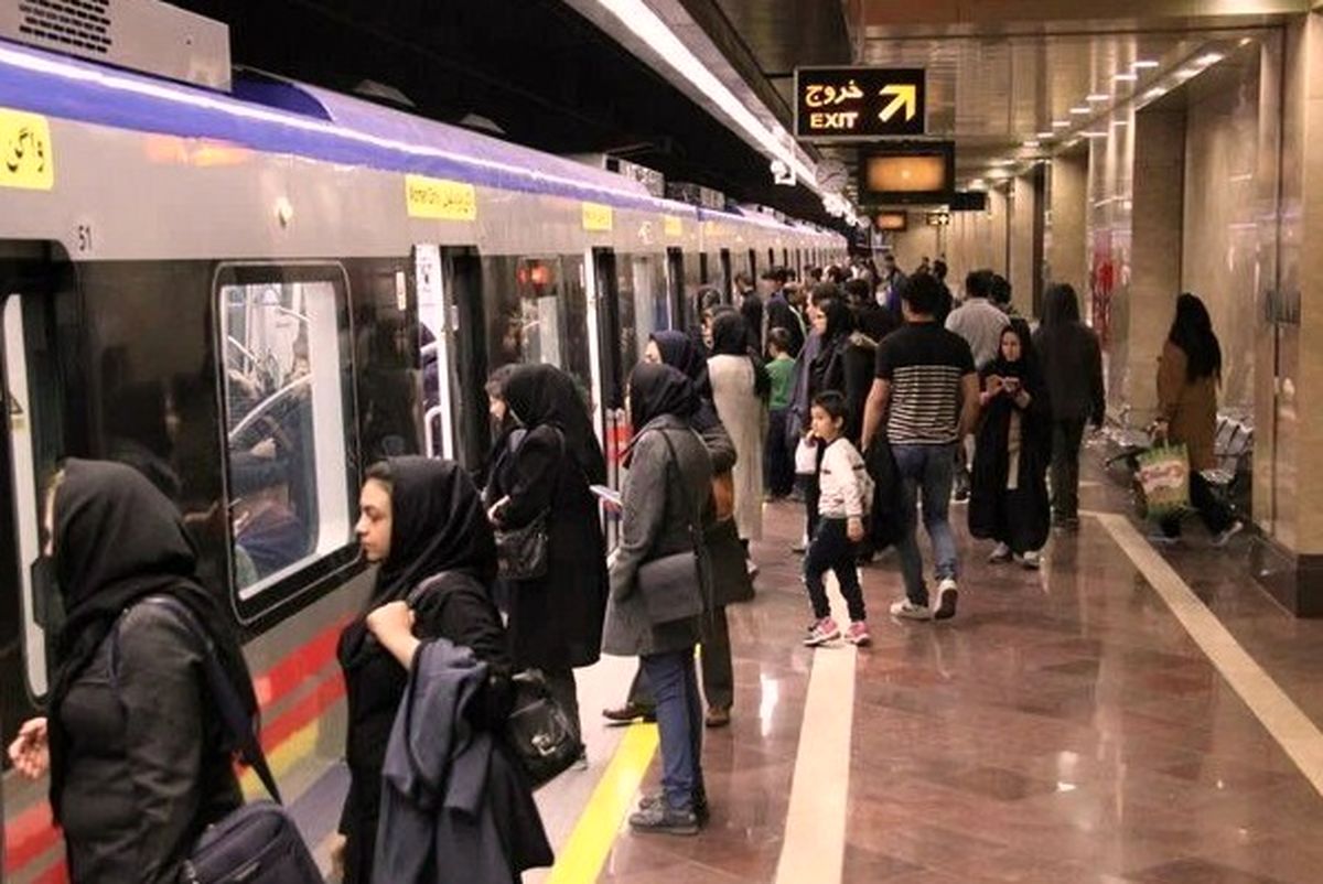 افزایش مسافران مترو همزمان با تغییر ساعت طرح ترافیک