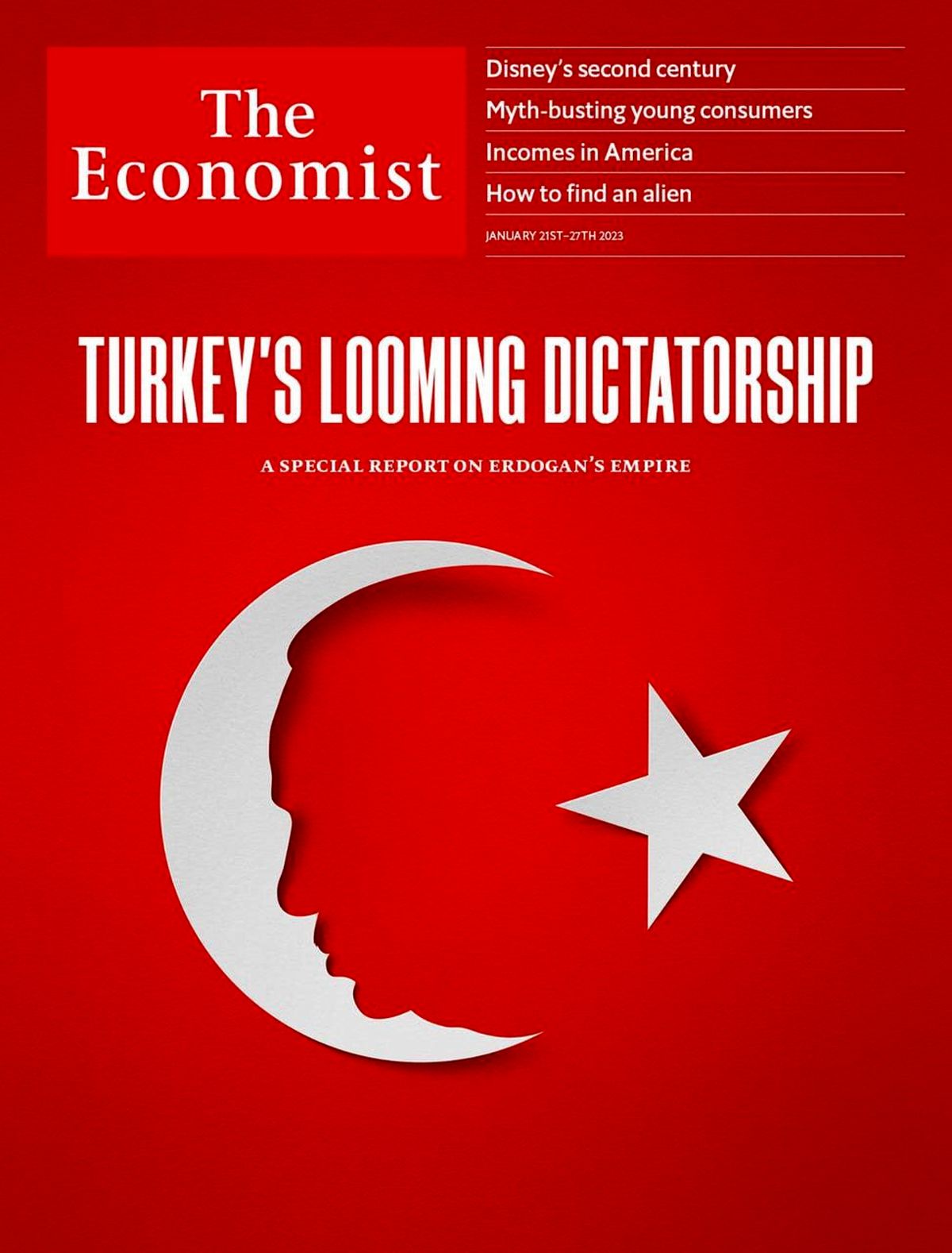 عکس؛ طعنه سنگین اکونومیست به اردوغان؛  دیکتاتور در راه است