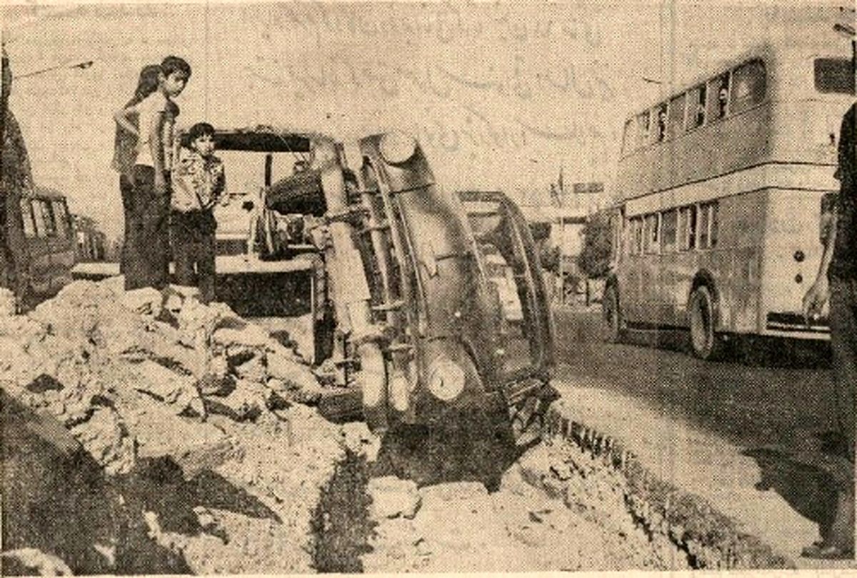 عکس؛ خیابانی که ۵۰ سال قبل مرکز تصادف تهران لقب گرفت