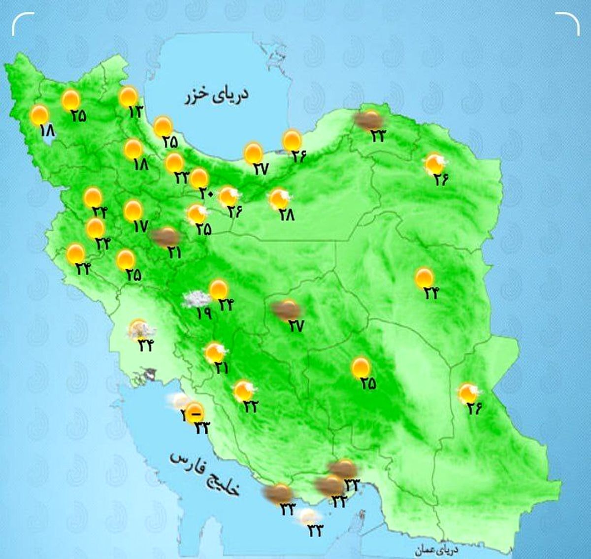 وضعیت آب و هوا، امروز ۱۸ مرداد ۱۴۰۲؛ رعد و برق و رگبار پراکنده در ۵ استان