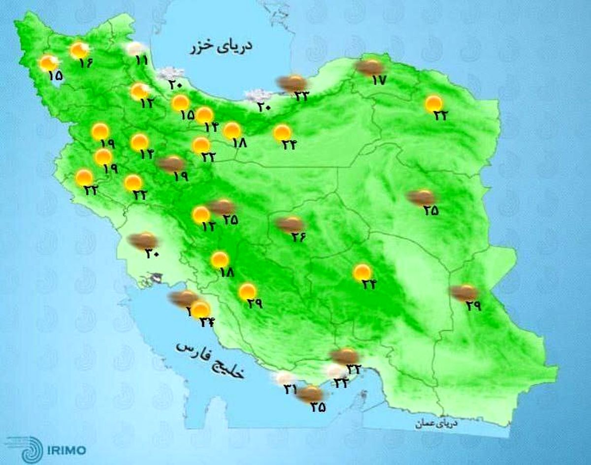وضعیت آب و هوا، امروز ۱۹ مرداد ۱۴۰۲؛ بارش باران در کرمان، سیستان و بلوچستان، فارس و هرمزگان