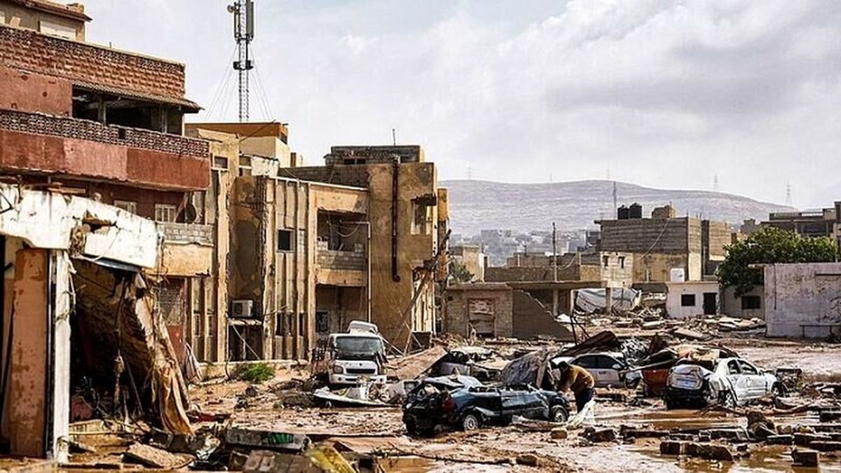 کشته شدن بیش از ۵ هزار و ۲۰۰ نفر در طوفان وحشتناک لیبی