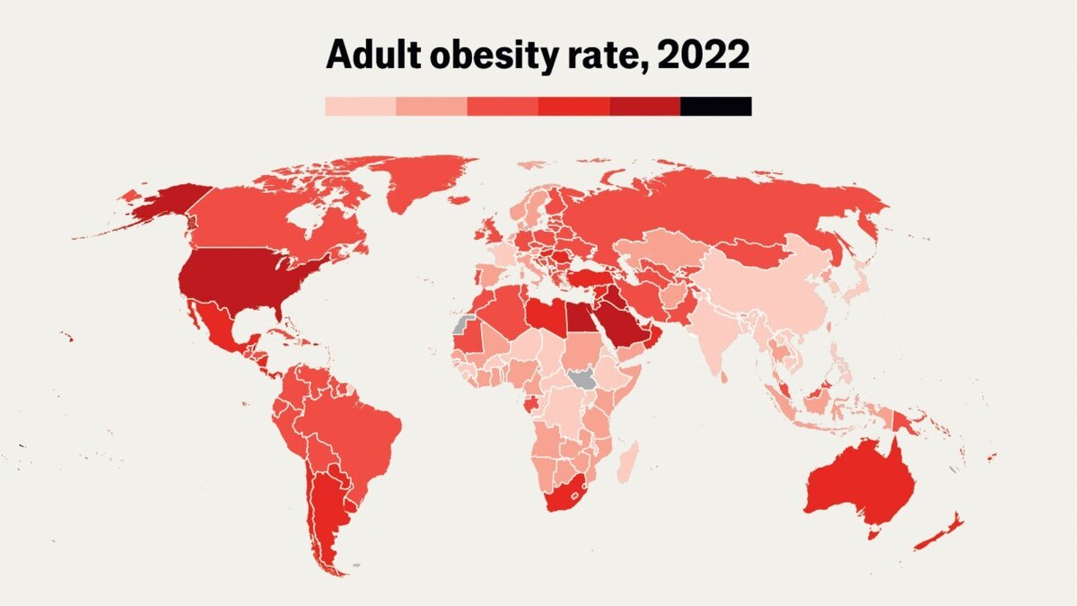 گزارش اکونومیست از افزایش چاقی در جهان
