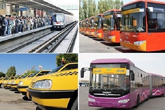 افزایش کرایه‌های حمل و نقل عمومی در تهران از امروز